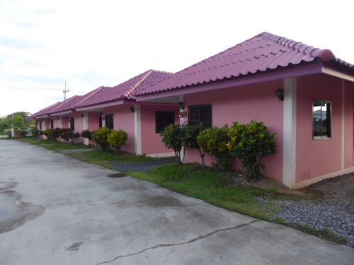 Pink bungalows